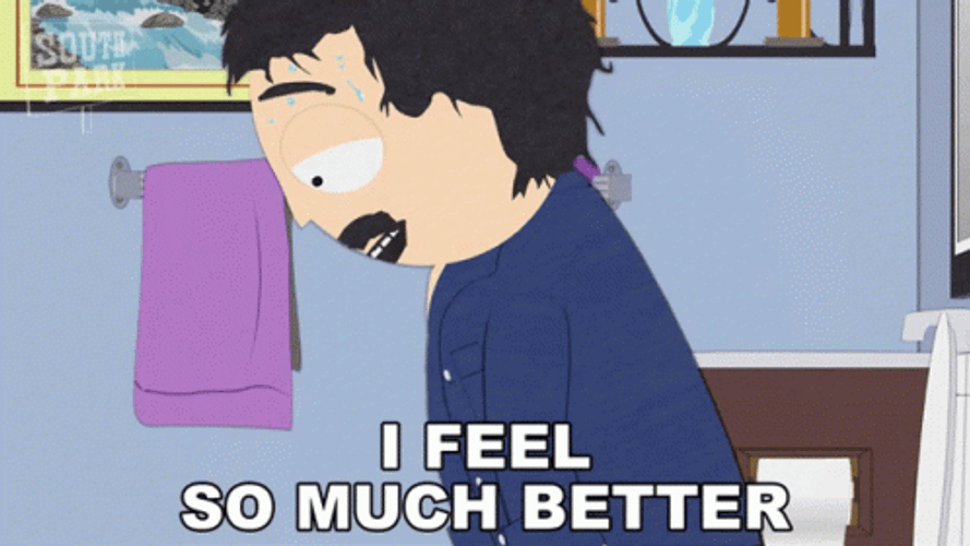 Randy Marsh Poop Feels Better GIF