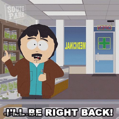 Randy Marsh Running Be Right Back GIF