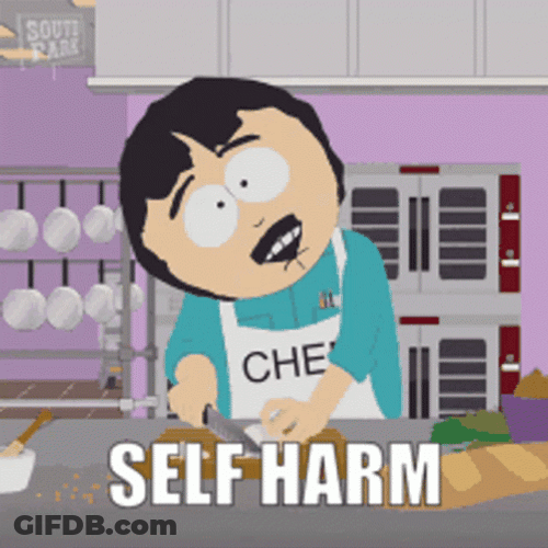 Randy Marsh Self Harm South Park GIF