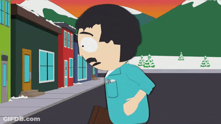 Randy Marsh Snatching Spare Change GIF