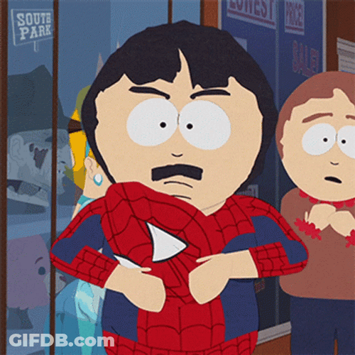 Randy Marsh Spooderman Suit GIF