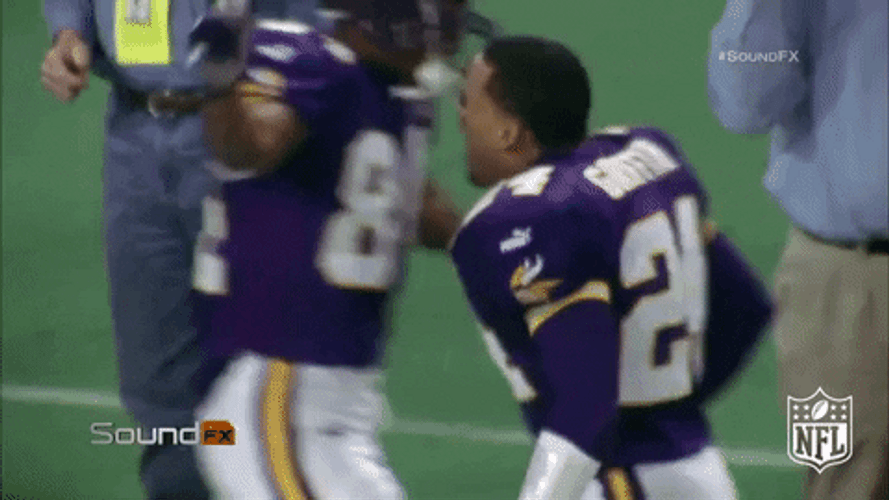 Randy Moss Chest Bump NFL GIF