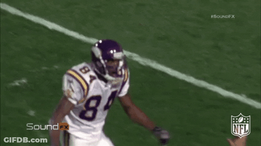 Randy Moss Number 84 Flexing Muscles GIF