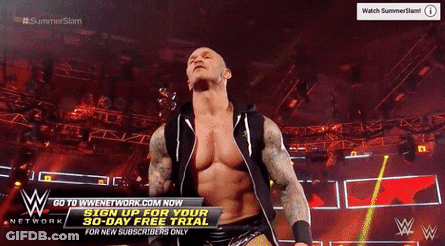 Randy Orton Flexing Muscles GIF