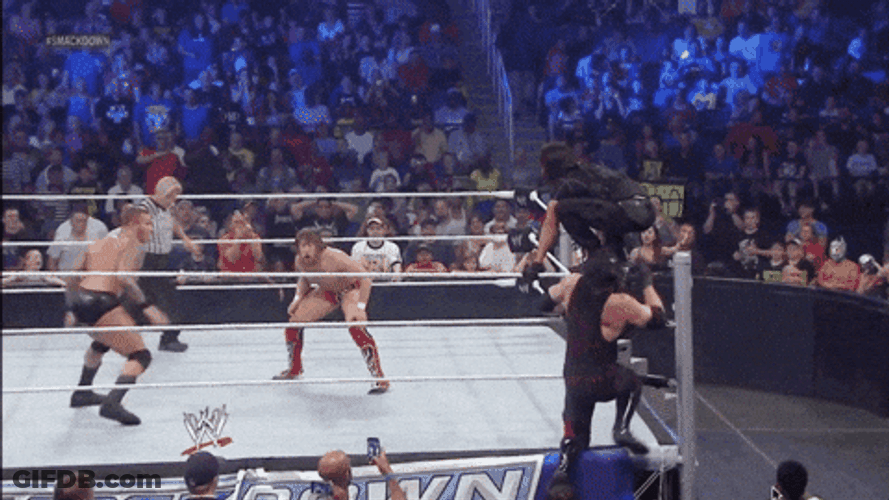 Randy Orton Head Lock Knock Down GIF
