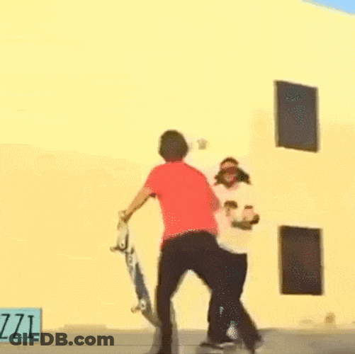 Randy Orton Toppling Guy Meme GIF