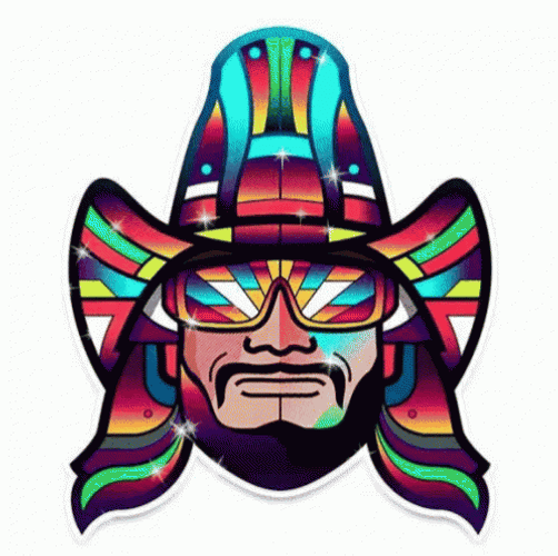 Randy Savage Macho Man Animated Logo GIF