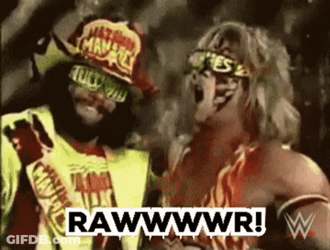 Randy Savage Thumbs Up Roaring GIF