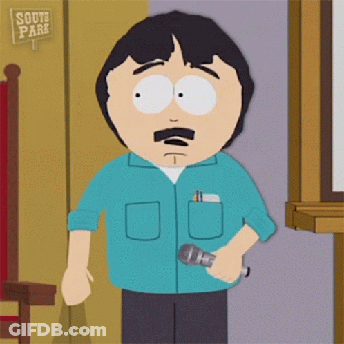 Randy South Park Holding Microphone Saying We Got Him GIF