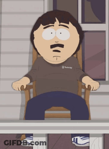 Randy South Park Sitting In Rocking Chair GIF