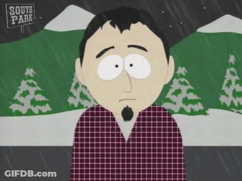 Randy South Park Standing In Rain GIF