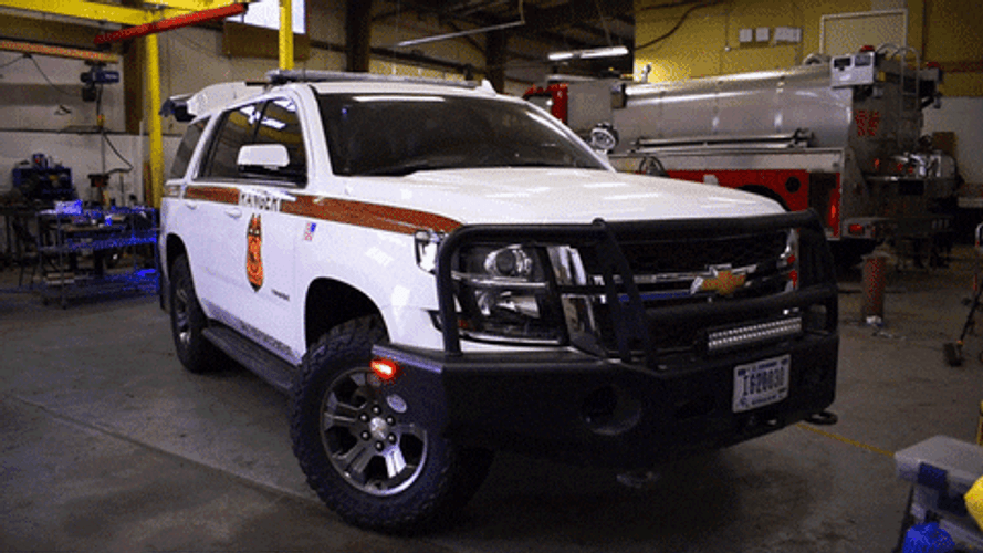 Ranger Police Car Flashing Lights GIF