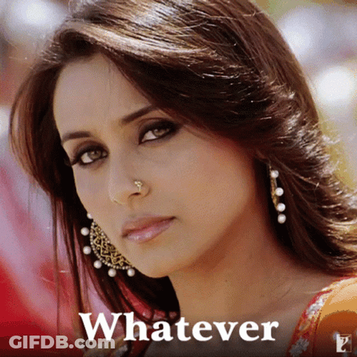 Rani Mukerji Attitude Whatever Eye Roll GIF