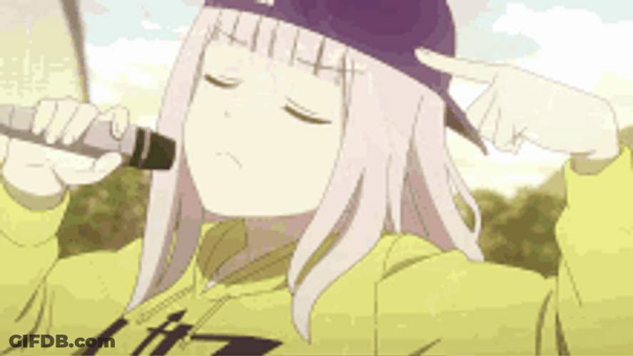 Rap Singing Emotional Chika Fujiwara GIF