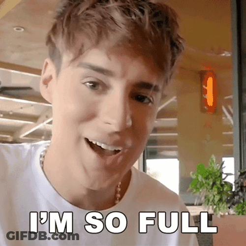 Raphael Gomes I'm So Full GIF
