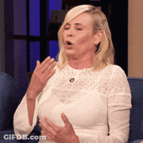 Rapid Breathing Chelsea Handler GIF