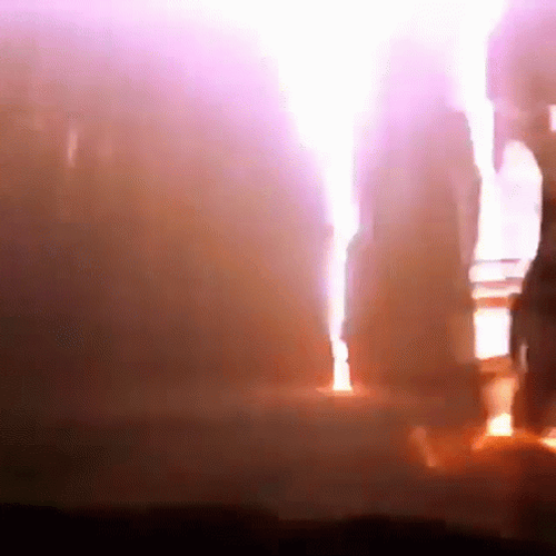 Rapid Yellow Lightning Sky GIF