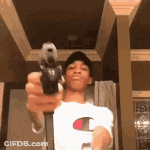 Rapper Autumn Bottle Guns GIF