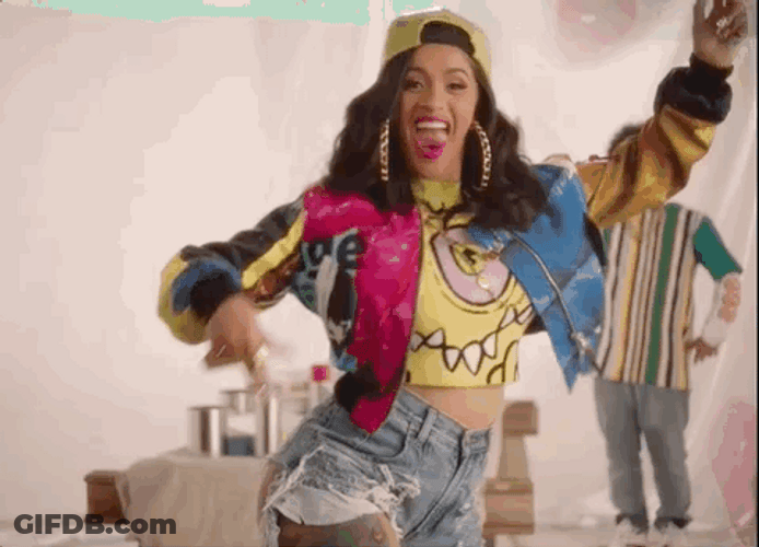 Rapper Cardi B Finesse GIF
