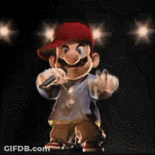 Rapper Gangsta Super Mario GIF