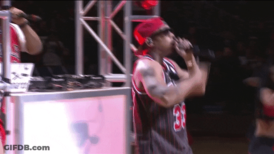 Rapper Ja Rule NBA Bulls GIF
