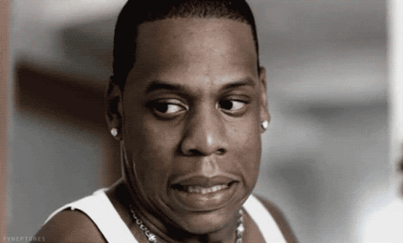 Rapper Jay-Z Grimace GIF