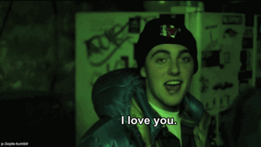 Rapper Mac Miller I Love You GIF