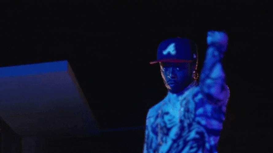 Rapper Peace Hand Gesture Over Your Head GIF