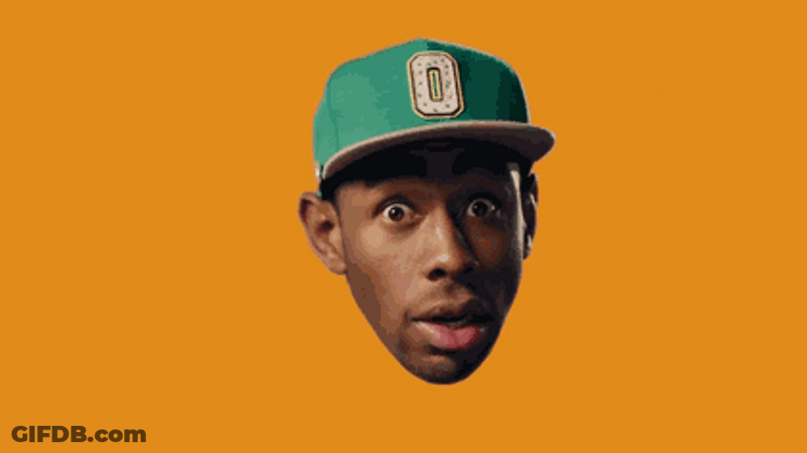 Rapper Tyler The Creator Head GIF