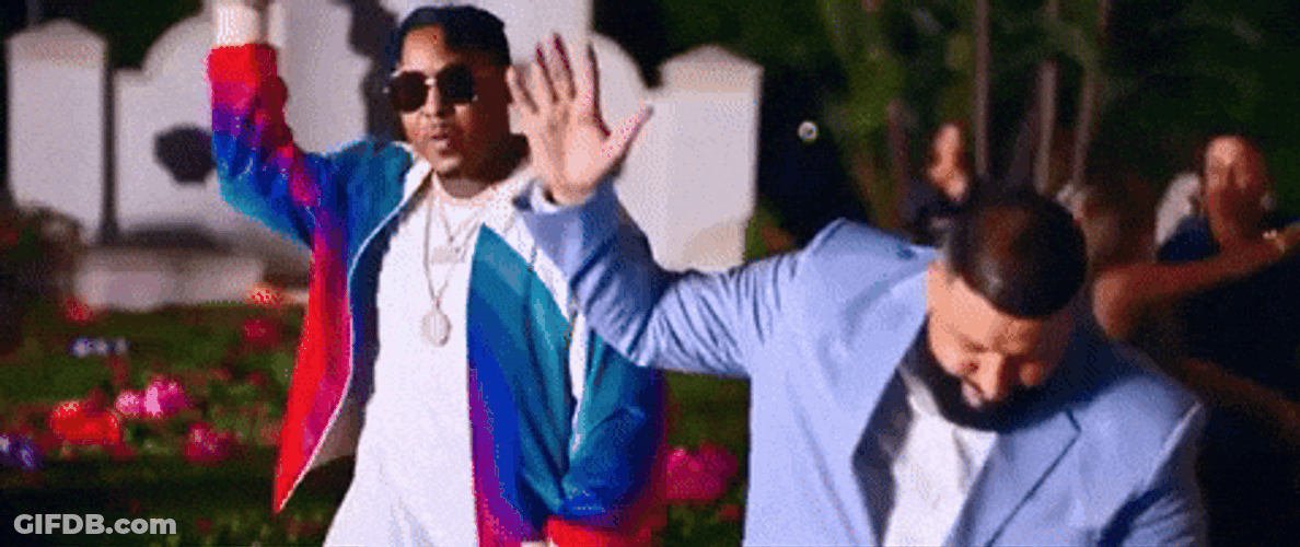 Rappers Partying DJ Khaled Dancing GIF