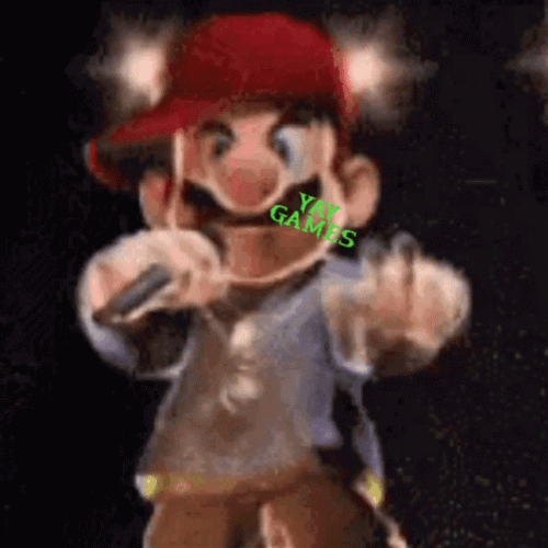 Rapping Mario Lets Play A Game GIF