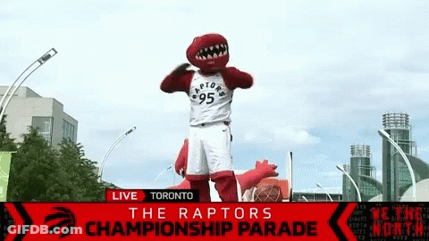 Raptors Championship Parade Broadcast GIF