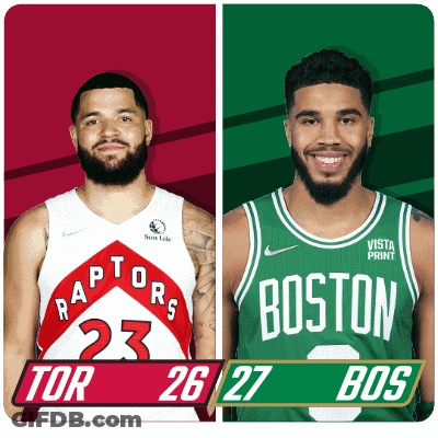 Raptors Vs Boston Basketball Players GIF