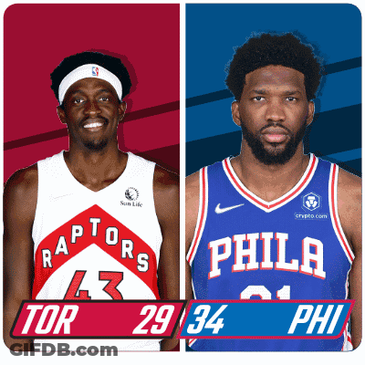 Raptors Vs Philadelphia Phillies Basketball Players GIF