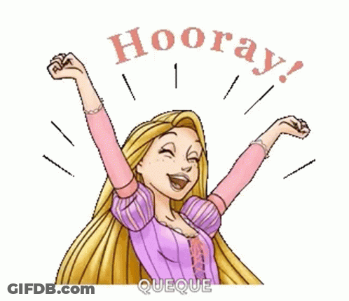 Rapunzel Celebrating With Arms In Air GIF
