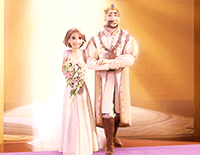 Rapunzel Disney Princess Wedding GIF
