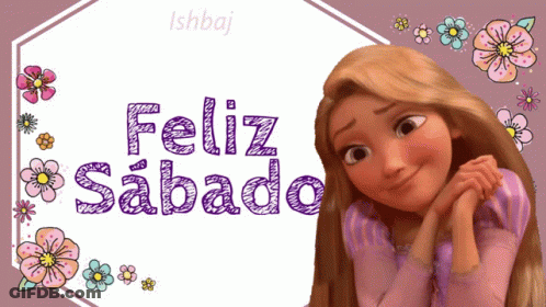 Rapunzel Feliz Sabado GIF