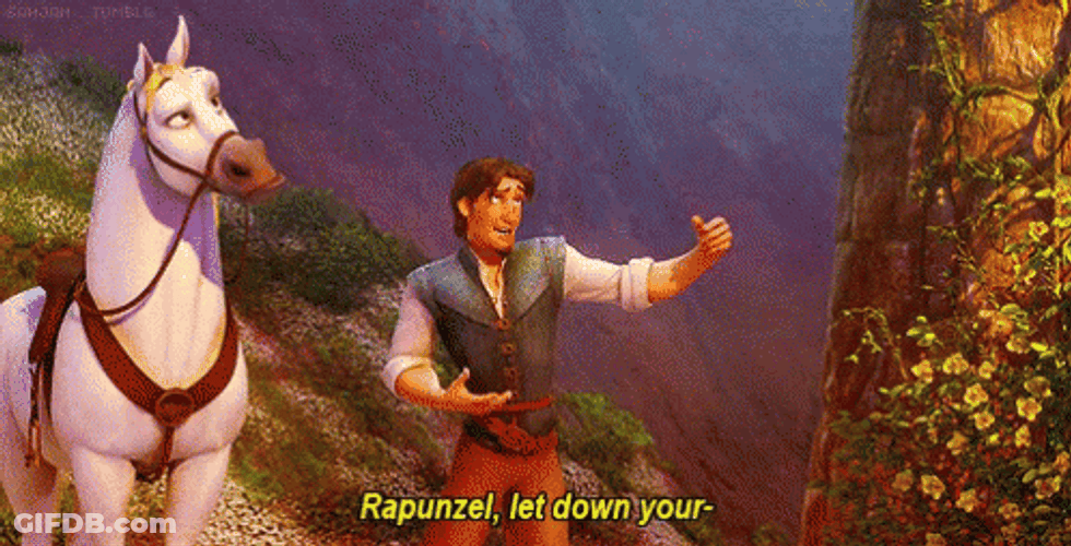 Rapunzel Flynn Let Down Your Hair GIF