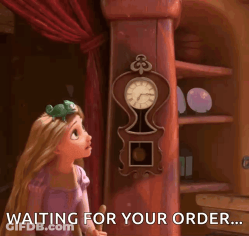 Rapunzel From Tangled Yawning In Front Of Clock GIF