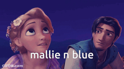 Rapunzel Holding Cupcake Next To Boyfriend GIF