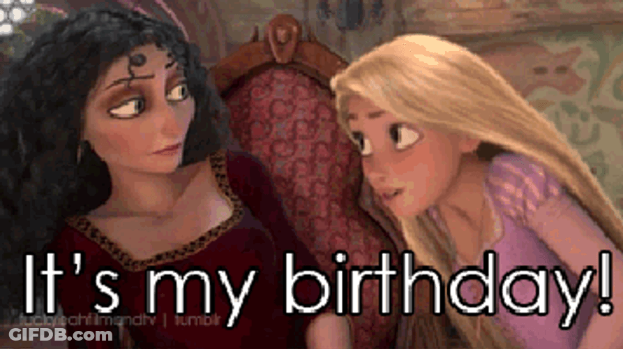 Rapunzel It's My Birthday GIF