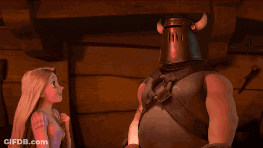 Rapunzel Offered Cupcakes By Attila GIF