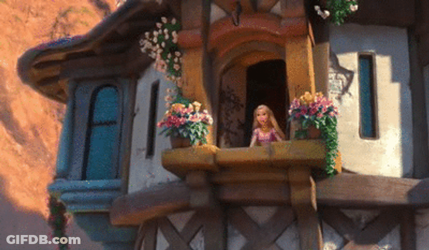 Rapunzel Singing By The Window GIF