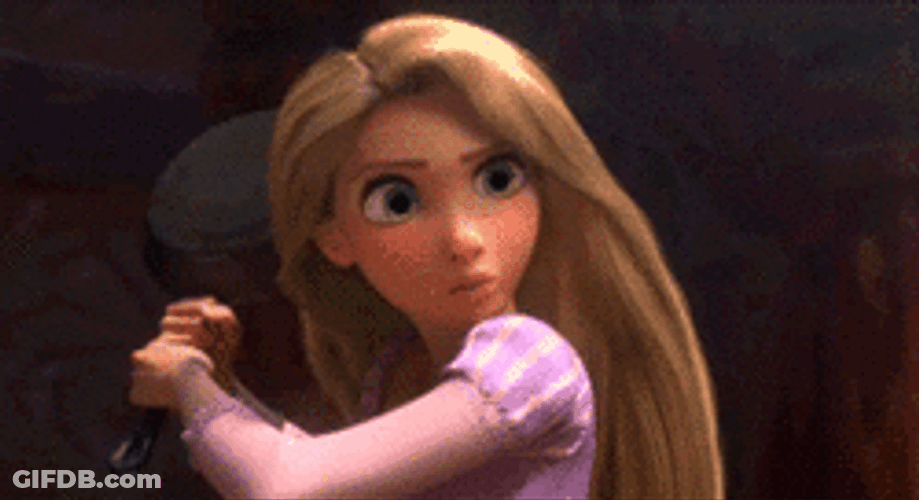 Rapunzel Skeptical Look GIF