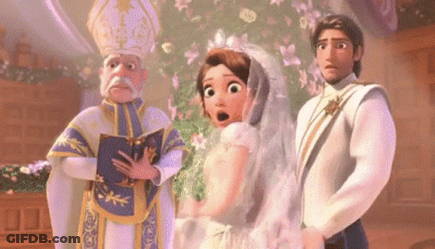 Rapunzel Tangled Wedding Scene Explosion GIF