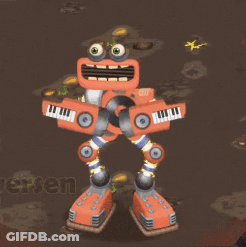 Rare Epic Wubbox Shaking Its Body Crazily GIF