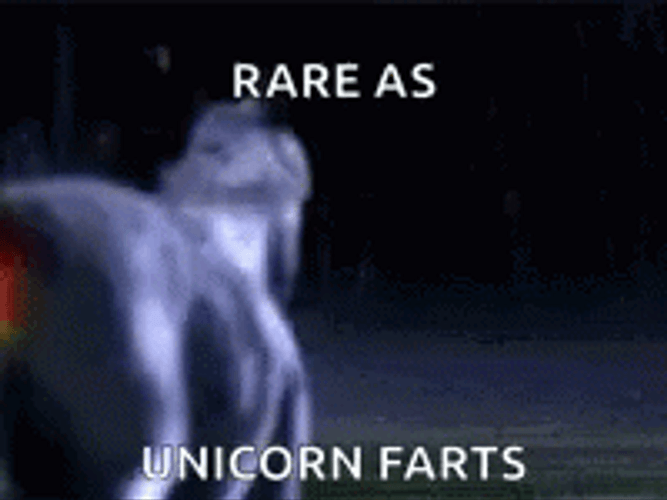 Rare Unicorn Fart GIF