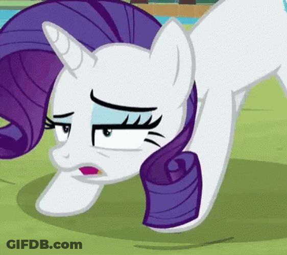 Rarity Coughing Mlp GIF