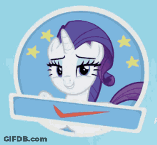 Rarity Little Pony Check Mark GIF