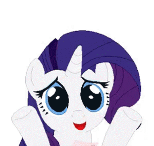 Rarity Unicorn Virtual Hug GIF